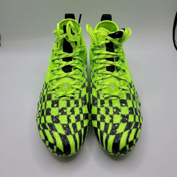 Under Armour Football Cleats Mens 12 Green Spotlight Clone MC LE 3026336-300 - Picture 4 of 16